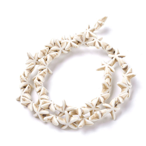 터키석 불가사리 13.5~14x13.5~14mm - 5줄(약175개)