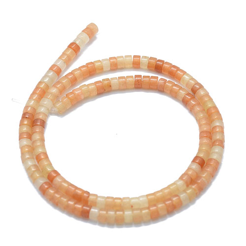 레드아벤츄린 론델 4x2mm - 2줄(약290개)