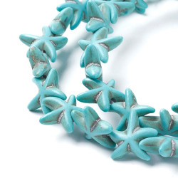 터키석 불가사리 13.5~14x13.5~14mm - 5줄(약175개)