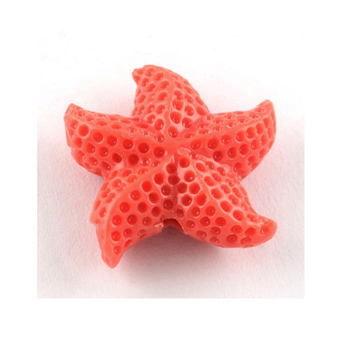 합성산호 불가사리 20mm(코랄) - 10개