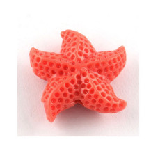 합성산호 불가사리 20mm(레드코랄) - 10개