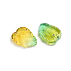 글래스 나뭇잎 13.5x10.5mm - 100개