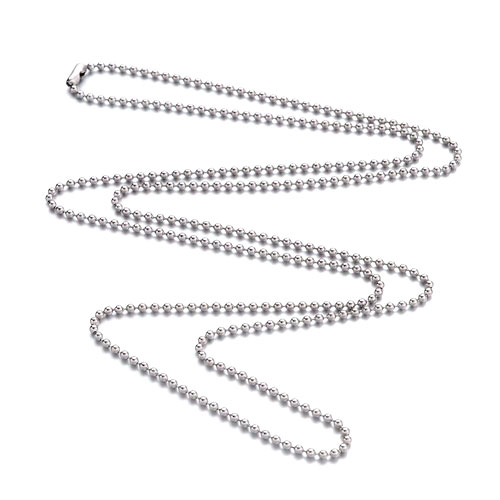 304 스테인레스 볼체인 목걸이 1.5mm - 60Cm - 10개