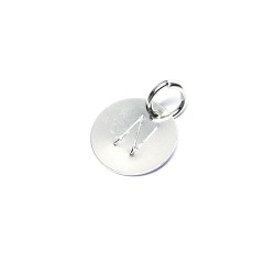 신주 N각인라운드 펜던트 12mm- 50개