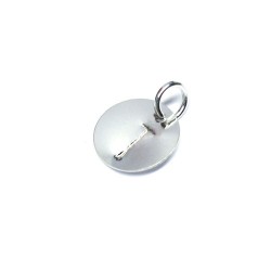 신주 T각인라운드 펜던트 12mm- 50개