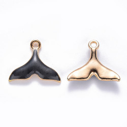 에나멜 고래꼬리 펜던트 18*15mm - 20개