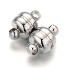 자석클래습 11.5*7mm(백금도금) - 10개