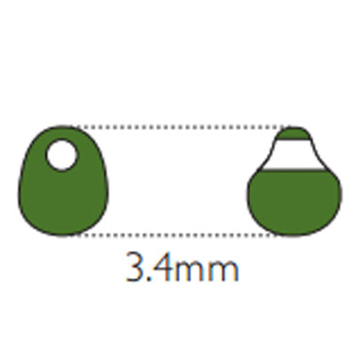 물방울시드비즈 3.4mm #F21번 - 100g(약 1800개)