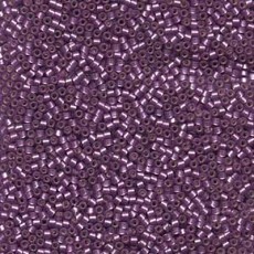 델리카비즈 1.6mm(DB695번 : Violet Dyed Semi-Matte Silver-Lined) - 50g