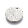304스테인레스 샌딩라운드 펜던트 12mm - 20개