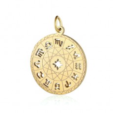 304골드스테인레스 12별자리 펜던트 23*20mm - 5개