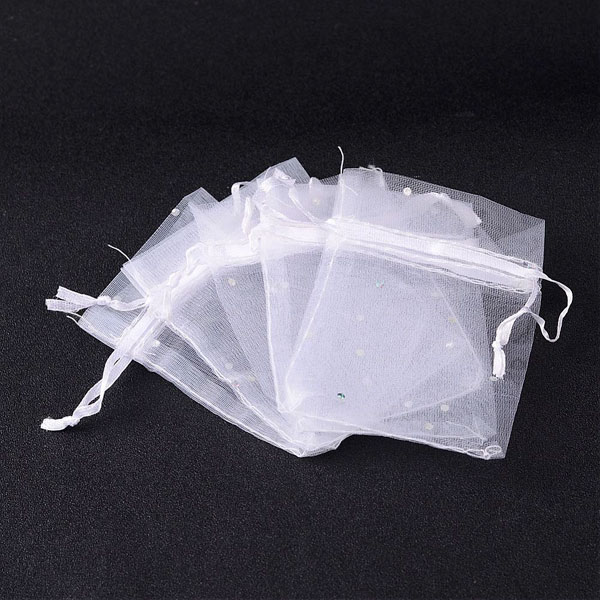 오간자주머니 9*7cm(화이트) - 40개